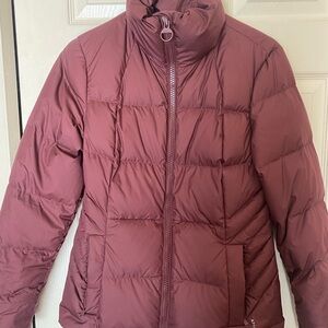 Athleta Women's Spiced Cabernet Puffer Jacket Size Small